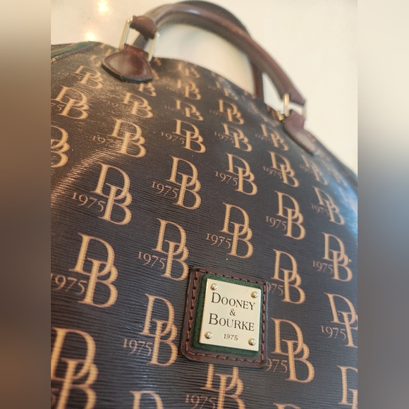 Dooney & Bourke Black and Brown Monogram Bag - Picture 10 of 16
